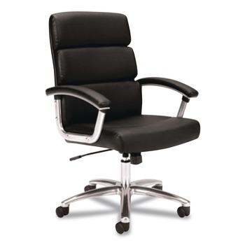 HON Traction 17.75 in. to 21.8 in. Seat Height High-Back Executive Chair - Black Seat/Back