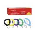 Office Jansan | Universal UNV56051 Plastic Wrist Coil Plus Key Ring - Assorted Colors (6/Pack) image number 0