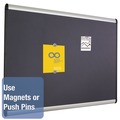  | Quartet MB547A Prestige Plus 72 in. x 48 in. Magnetic Fabric Bulletin Board - Gray/Silver image number 6