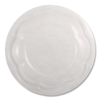 World Centric 6.8 in. Diameter x 0.8 in. Height Plastic Salad Bowl Lids - Clear (600/Carton)