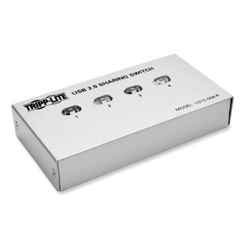 Office Electronics & Batteries | Tripp Lite U215-004-R 4 Ports USB 2.0 Printer/Peripheral Sharing Switch image number 0
