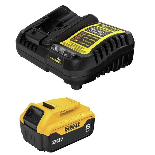 Batteries | Factory Reconditioned Dewalt DCB205CR 20V MAX 5 Ah Lithium-Ion Battery and Charger Kit image number 0