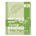 Bulk Savings Pricing 1 | Pacon P3202 8.5 in. x 11 in. Medium/College Rule 3-Hole Ecology Filler Paper (150/Pack) image number 0