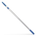 Cleaning Tools | Gritt Commercial GRI1066F12PK 3.5 ft. to 6 ft. Telescopic Aluminum Extension Pole with Click/Lock Adapter Cone - Blue/Silver (12/Carton) image number 4