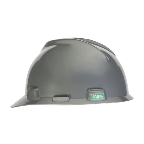 Hard Hats | MSA 484340 V-Gard Slotted Cap with Staz-On Suspension - Silver image number 0