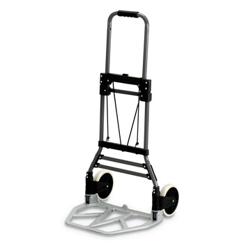 Safco STOW AWAY 275 lbs. Capacity 19 in. x 17.75 in. x 38.75 in. Collapsible Medium Hand Truck - Aluminum