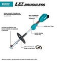 Lawn Mowers | Factory Reconditioned Makita XUX02SM1X1-R 18V LXT Brushless Lithium-Ion Cordless Couple Shaft Power Head with 13 in. String Trimmer Attachment Kit (4 Ah) image number 11