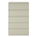  | Alera 25512 42 in. x 18.63 in. x 67.63 in. 5 Legal/Letter/A4/A5 Size Lateral File Drawers - Putty image number 0