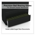  | Alera 25513 42 in. x 18.63 in. x 67.63 in. 5 Legal/Letter/A4/A5 Size Lateral File Drawers - Black image number 9