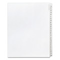 Office Jansan | Avery 01704 11 x 8.5 Allstate Style Preprinted Legal Exhibit Side 76 to 100 Tab Index Dividers - White (25-Pieces/Set) image number 0