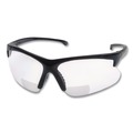 Eye Protection | Ansell 20388 2.0 Diopter Dual Readers Safety Glasses - Black Frame, Clear Hardcoat Scratch-Resistant Lens image number 1
