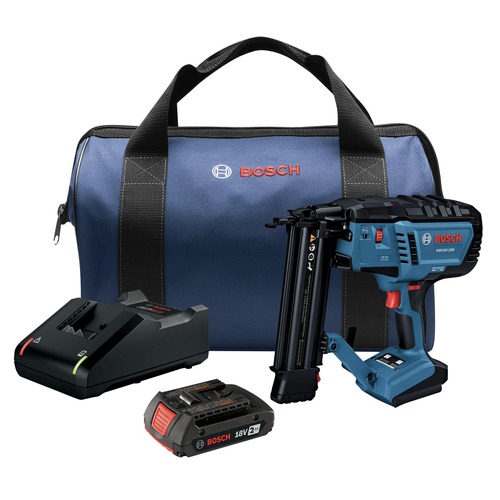 Brad Nailers | Bosch GNH18V-18MB12 18V Brushless Lithium-Ion 18-Gauge Cordless Brad Nailer Kit (2 Ah) image number 0