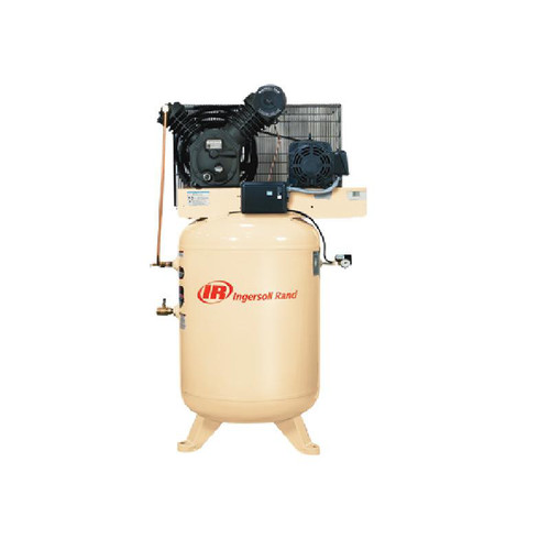  | Ingersoll Rand 2545K10-P200 10 HP 120 Gallon Oil-Lube Stationary Air Compressor image number 0