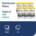 Office & Office Supplies | Tork 192820 1-Ply 7 in. x 7 in. Disinfectant Wipe Canisters - Lemon, White (6/Carton) image number 2