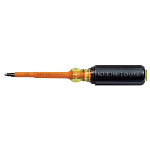 Screwdrivers | Klein Tools 662-4-INS 4 in. Shank Insulated #2 Square Screwdriver image number 0