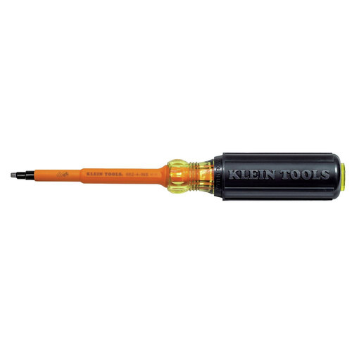 Screwdrivers | Klein Tools 662-4-INS #2 Square 4 in. Shank Insulated Screwdriver image number 0