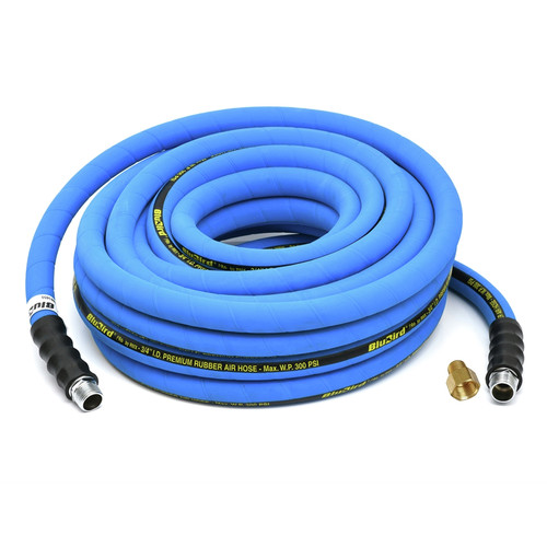 Air Hoses and Reels | BluBird BB3450 BluBird Pro 3/4 in. x 50 ft. Rubber Air Hose image number 0