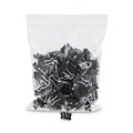 Office Jansan | Universal UNV10199VP Binder Clips in Zip-Seal Bag - Mini, Black/Silver (144/Pack) image number 0