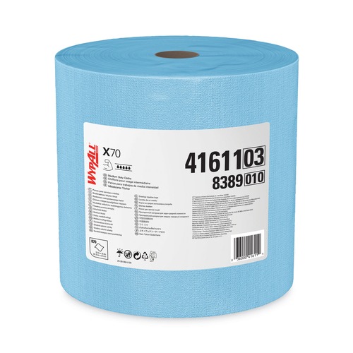 Office Jansan | WypAll KCC 41611 X70 12.4 in. x 12.2 in. Cloths - Jumbo, White (870/Roll, 1 Roll/Carton) image number 0