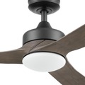 Ceiling Fans | Honeywell 51853-45 52 in. Remote Control Indoor Outdoor Ceiling Fan with Color Changing LED Light - Charcoal Brown/Black image number 1