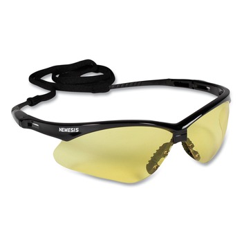 Ansell Nemesis Safety Glasses - Black Frame/Amber Lens (12/Box)
