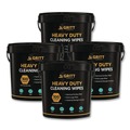 Cleaning Cloths | Gritt Commercial GRI63004 Heavy-Duty Cleaning Wipes, 10 x 12, Citrus, White, 300 Wipes/Bucket, 4 Buckets/Carton image number 0