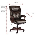 Office Chairs | Alera ALEDN42B19 17.13 in. - 20.12 in. Seat Height Darnick Series Manager Chair Supports Up to 275 lbs. - Brown image number 5