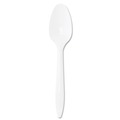  | Dart S6BW Style Setter Mediumweight Plastic Teaspoons - White (1000/Carton) image number 0