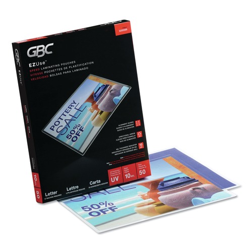 Office Jansan | GBC 3200599CF 10 mil 11-1/2 in. x 9 in. Ezuse Thermal Laminating Pouches (50/Box) image number 0