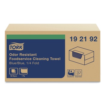 Tork 13 in. x 24 in. Foodservice Cloth - Blue (150/Carton)