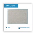  | MasterVision FB0470608 24 in. x 18 in. Designer Fabric Bulletin Board - Gray Fabric/Gray Frame image number 5