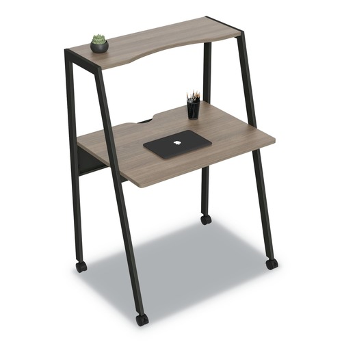  | Linea Italia LITSH764NW Kompass 33 in. x 23.75 in. x 48 in. Flexible Home/Office Desk - Natural Walnut image number 0