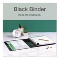 Office Jansan | Cardinal 10311 Premier Easy Open 1-1/2 in. Capacity 11 in. x 8-1/2 in. 3 Ring ClearVue Locking Slant-D Ring Binder - Black image number 5