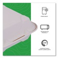 Labor Day Sale! Save $30 off $199! | Eco-Products EP-HC81 Vanguard 8 in. x 8 in. x 3 in. Compostable Sugarcane Clamshells - White (200/Carton) image number 4