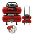 Portable Air Compressors | Powermate VKP1080418 VX 4 Gallon Dolly Air Compressor with Telescoping Handle image number 1