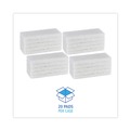 Cleaning Cloths | Boardwalk 8440BWK 4 in. x 10 in. Light-Duty White Pad (20/Carton) image number 4
