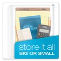 Office Jansan | Cardinal 14201 11 in. x 8-1/2 in. Expanding Zipper Binder Pockets - Clear (3/Pack) image number 1