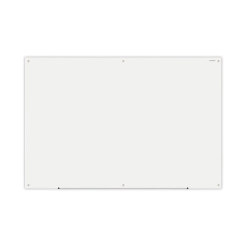 Office & Office Supplies | Universal UNV43234 72 in. x 48 in. Frameless Glass Marker Board - White Surface image number 0