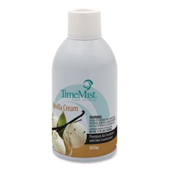 TimeMist 5.3 oz Premium Metered Air Freshener Refill - Vanilla Cream (12/Carton)