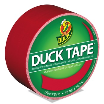 Duck 1.88 in. x 20 yards 3 in. Core Colored Duct Tape - Red (1-Roll)