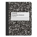  | Universal UNV20946 100 Sheet Medium/College Rule 9.75 in. x 7.5 in. Composition Book - Black Marble (6/Pack) image number 1