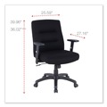 Office Chairs | Alera 12010-03B Kesson Series 17.71 in. to 21.65 in. Seat Height Petite Office Chair - Black image number 4
