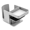 Bulk Savings Pricing 2 | Deflecto 400000 3.94 x 7.04 x 3.54 Standing Desk Cup Holder Organizer - Gray image number 1