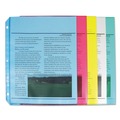 C-Line 62010 11 in. x 8-1/2 in. 2 in. Colored Polypropylene Sheet Protectors - Assorted Colors (50/Box) image number 2
