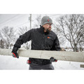 Heated Jackets | Milwaukee 204B-21L M12 TOUGHSHELL Lithium-Ion Cordless Heated Jacket (3 Ah) - Large, Black image number 8