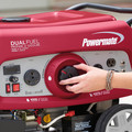 Portable Generators | Powermate 6957 3,500 Watt Electric Start Dual Fuel Portable Generator image number 2