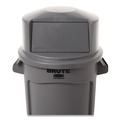 Trash & Waste Bins | Rubbermaid Commercial FG263788GRAY 22.75 in. x 12.25 in. BRUTE Dome Top Swing Door Lid for 32 gal. Waste Containers - Gray image number 3