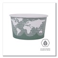 Food Trays, Containers, and Lids | Eco-Products EP-BSC12-WA 4.05 in. x 2.5 in. 12 oz. World Art Renewable and Compostable Paper Food Container - Green (500/Carton) image number 8
