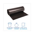 Trash Bags | Boardwalk V8647EKKR01 19 Microns  43 in. x 47 in. 56 Gallon High-Density Can Liners - Black (150/Carton) image number 4