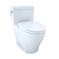 TOTO MS626124CEFG#01 Aimes One-Piece Elongated 1.28 GPF Toilet (Cotton White) image number 0